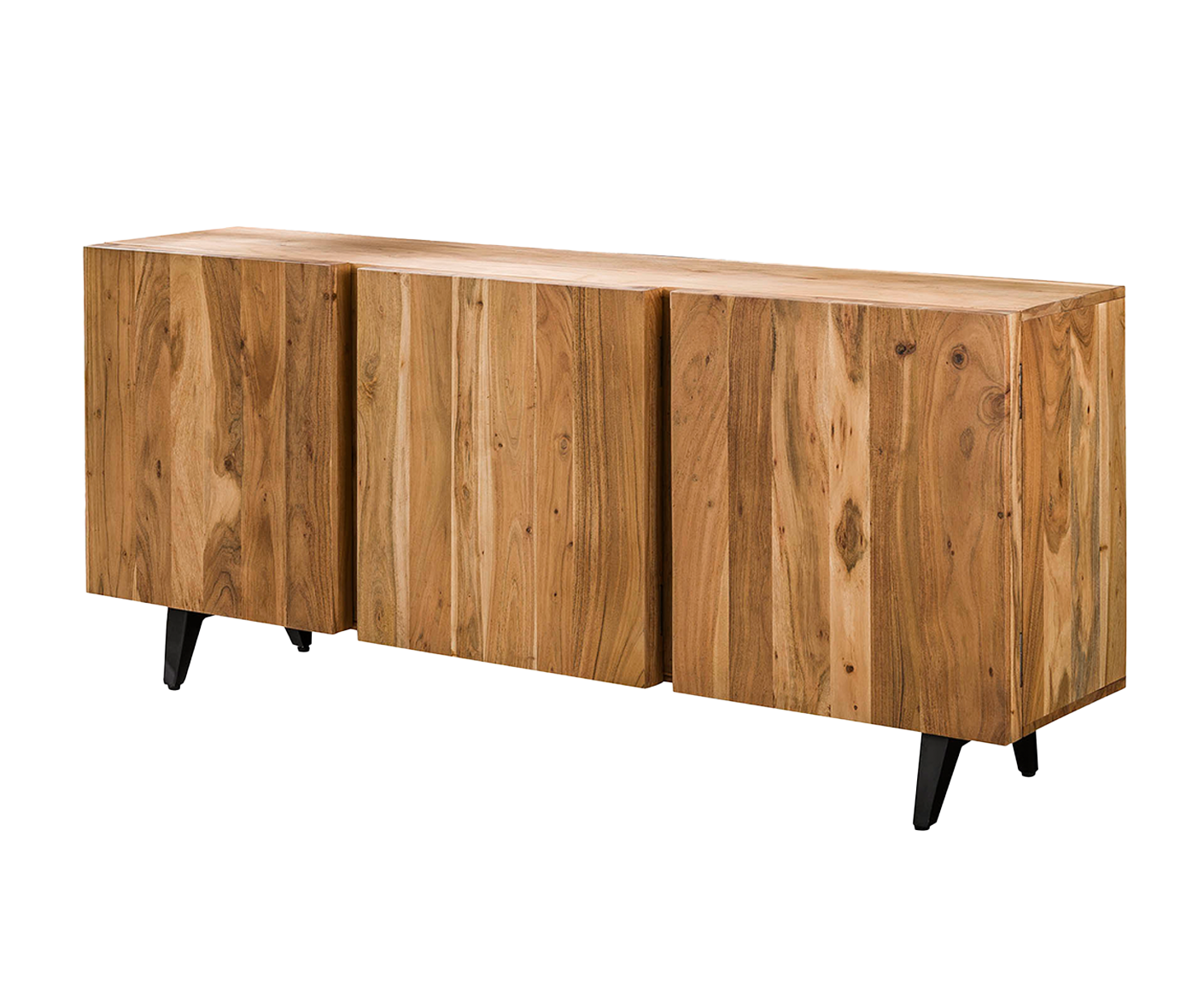 Block Sideboard Akazie Massivholz Natur