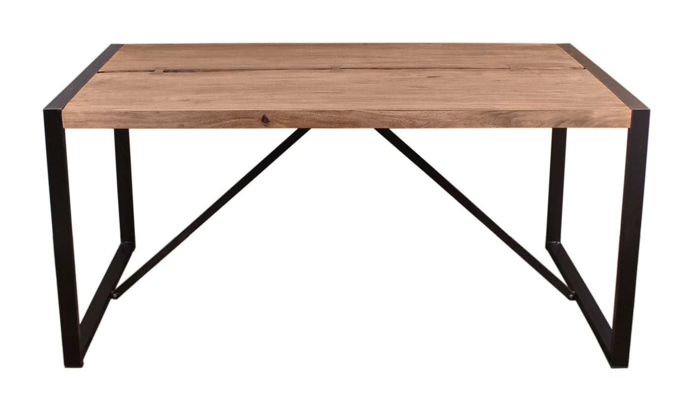 NATURAL EDGE Tisch 160x90 cm Natur Und Schwarz