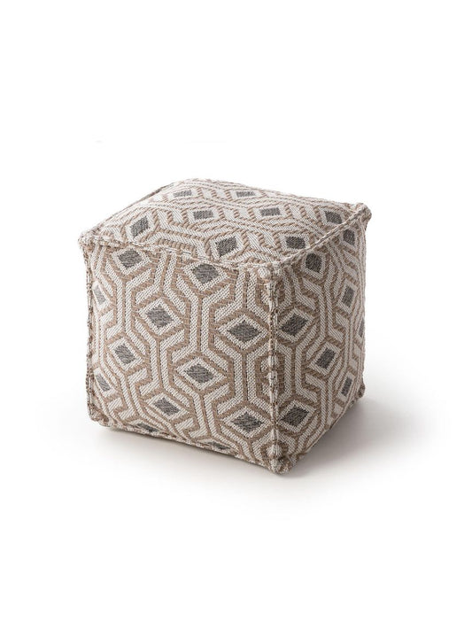 Pouf Palma 50x50x50 cm Taupe