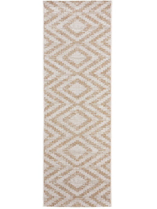 In- & Outdoor Läufer Cleo 80x240 cm Creame / Beige