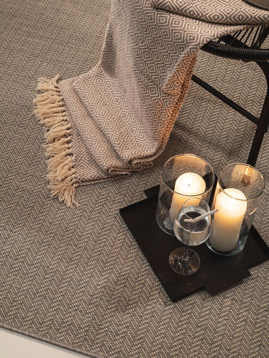 In- & Outdoor Teppich Metro Hellgrau