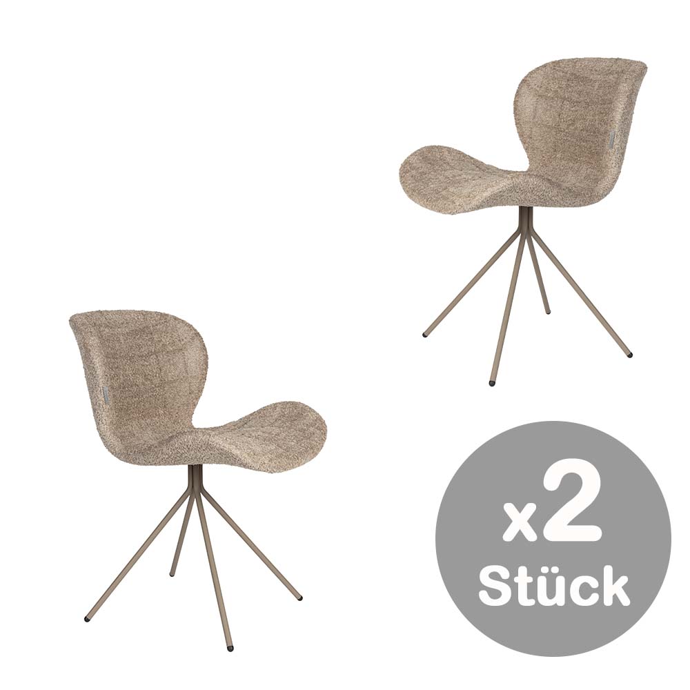 OMG 2-er Set Stühle Beige