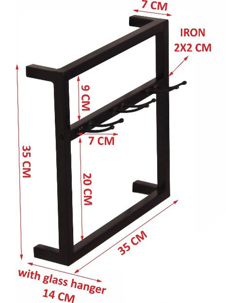 276829 THIS & THAT Wandregal-Set, 2-teilig Antikschwarz