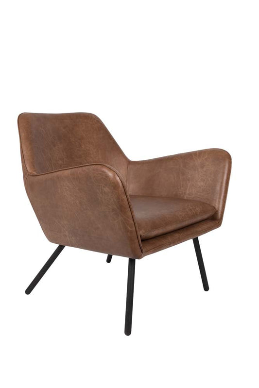 Bon Lounge-Sessel Braun - Voelpe