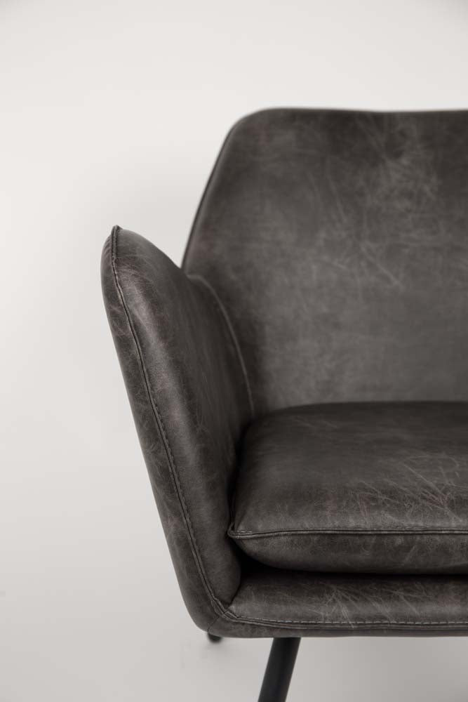 Bon Lounge-Sessel Dunkelgrau