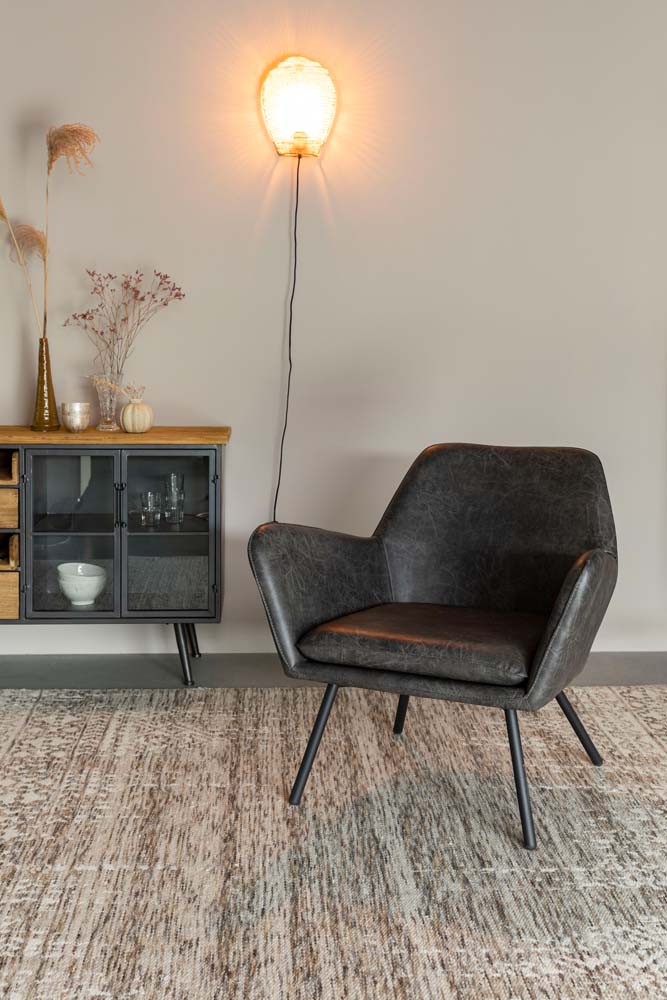 Bon Lounge-Sessel Dunkelgrau