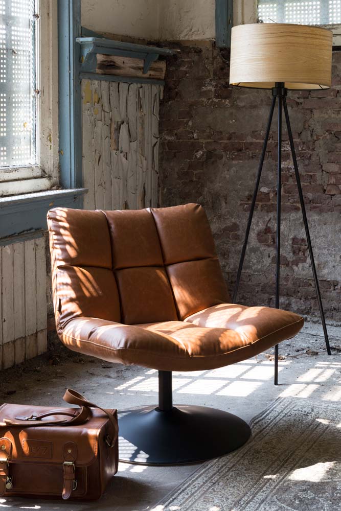 Bar Lounge-Sessel Vintage Braun