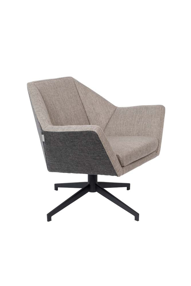 Uncle Jesse Lounge Sessel Grau