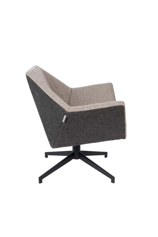Uncle Jesse Lounge Sessel Grau
