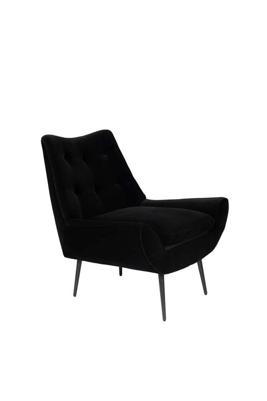 Glodis Lounge-Sessel Schwarz - Voelpe