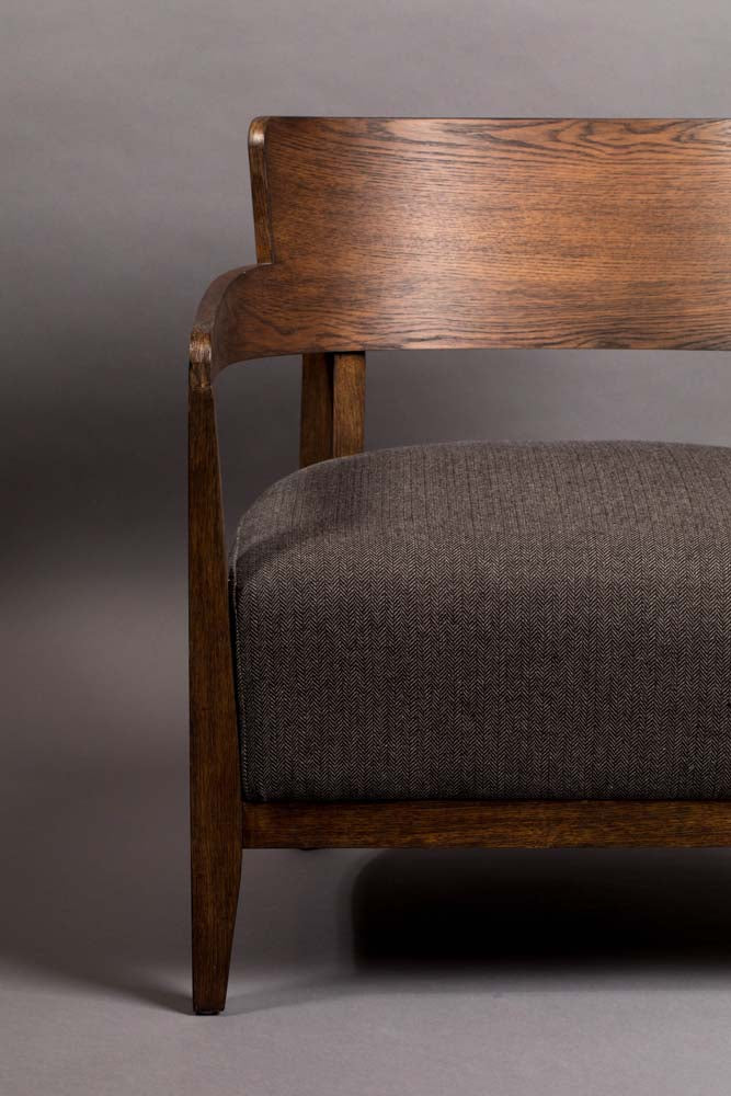 Duran Loungesessel Grau / Braun