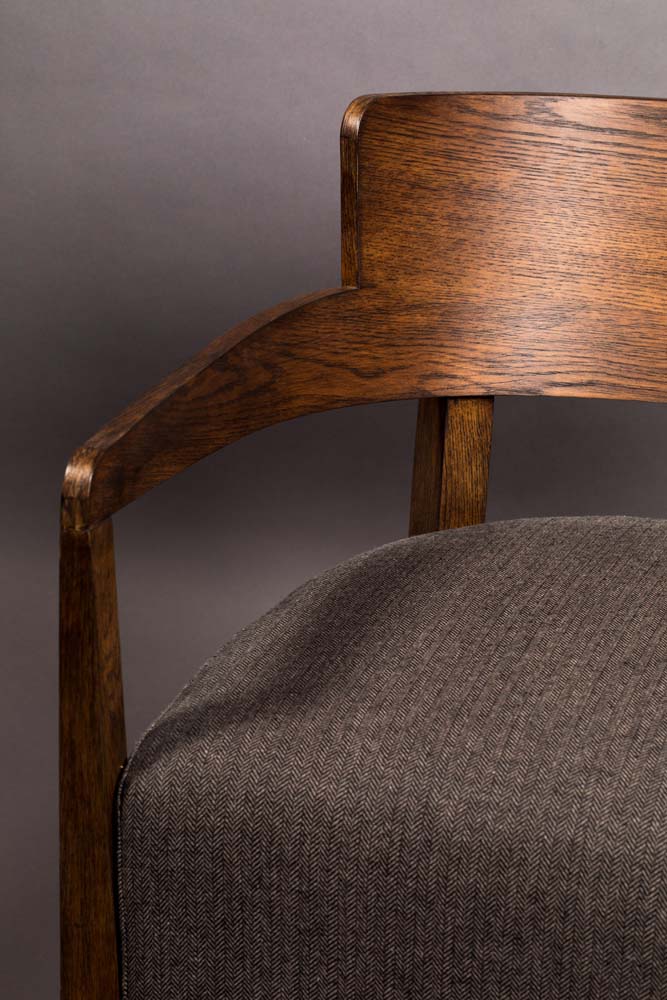 Duran Loungesessel Grau / Braun