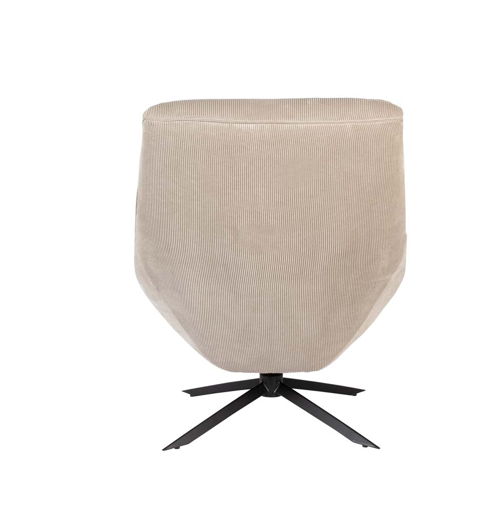 Vince Sessel drehbar Cord Beige