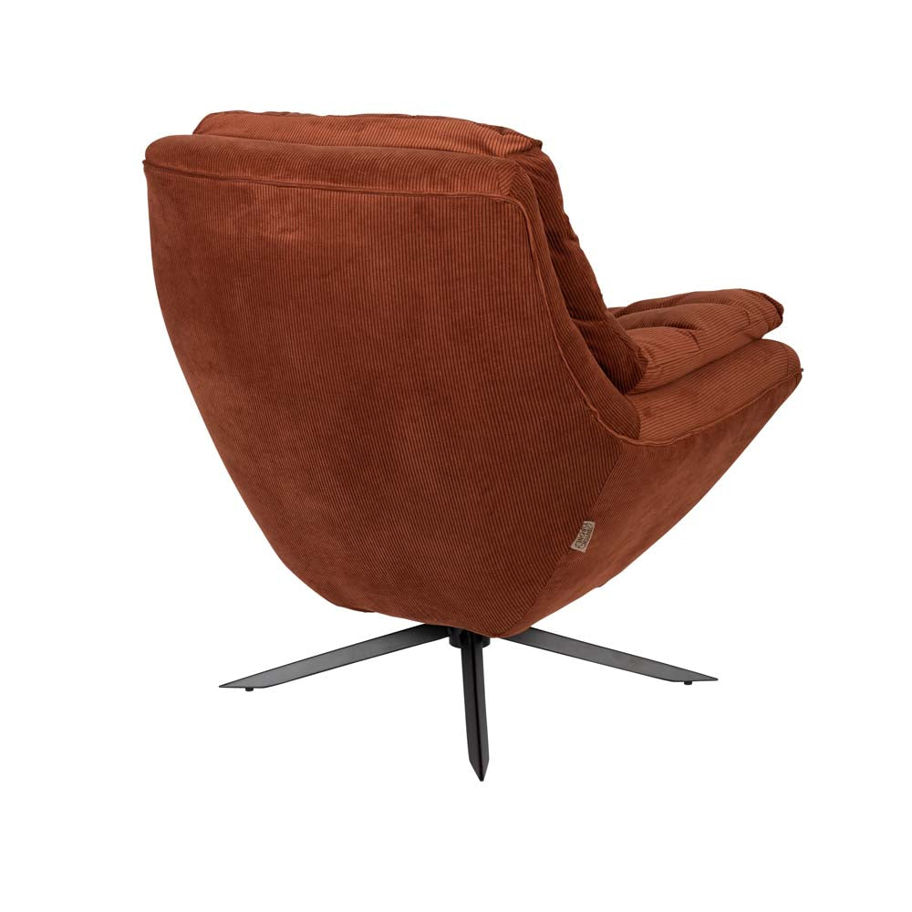 Vince Sessel drehbar Cord Braun