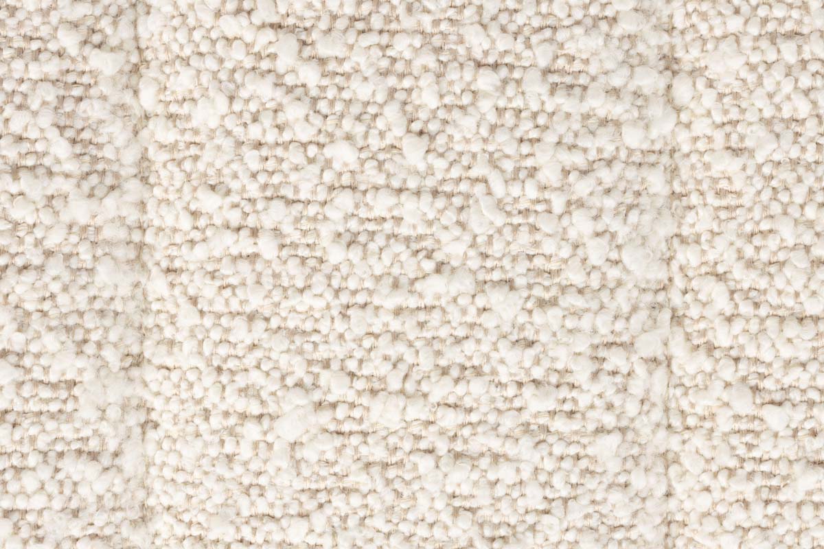 Loungesessel JAX Weiß / Bouclé