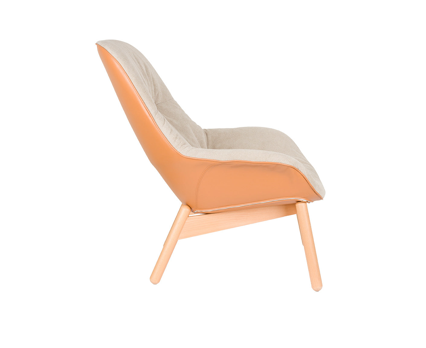 Duke Loungesessel Beige / Hellbraun