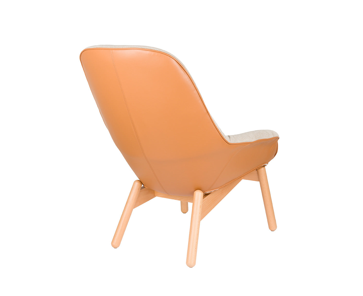 Duke Loungesessel Beige / Hellbraun