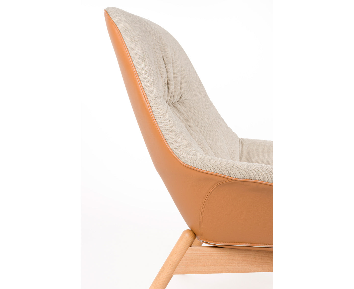 Duke Loungesessel Beige / Hellbraun