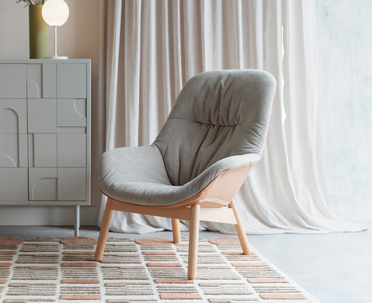 Duke Loungesessel Beige / Hellbraun