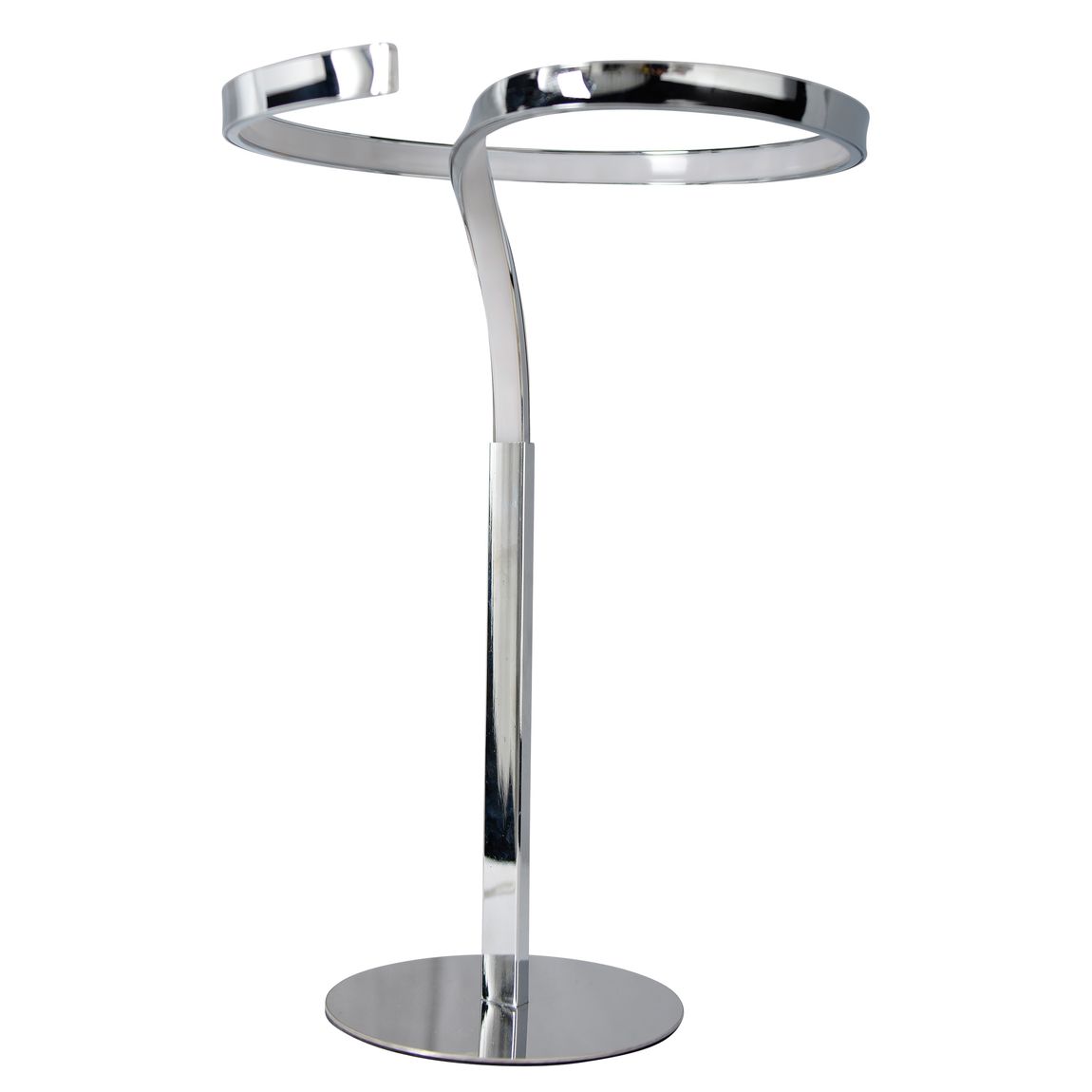 Loop Line Tischleuchte LED Ø27cm Chrom - Voelpe