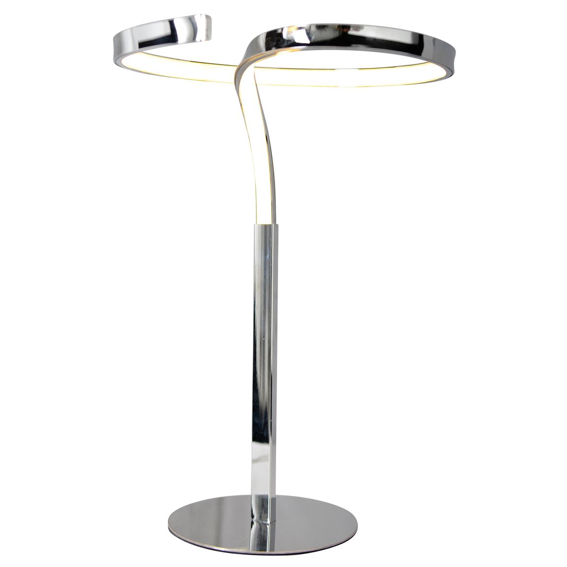 Loop Line Tischleuchte LED Ø27cm Chrom - Voelpe