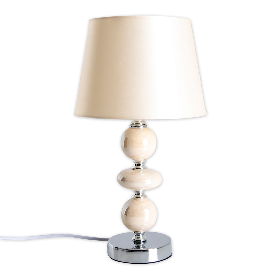 Araga Tischleuchte E14 Ø20cm Beige - Voelpe