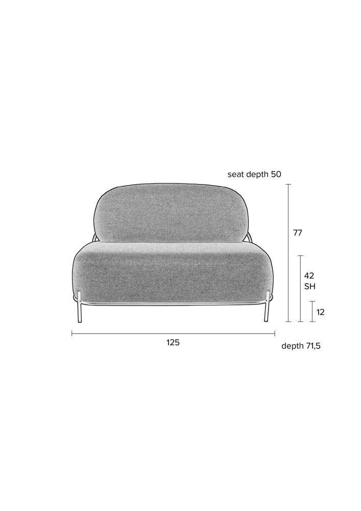 Polly Sofa 2-Sitzer Grün - Voelpe