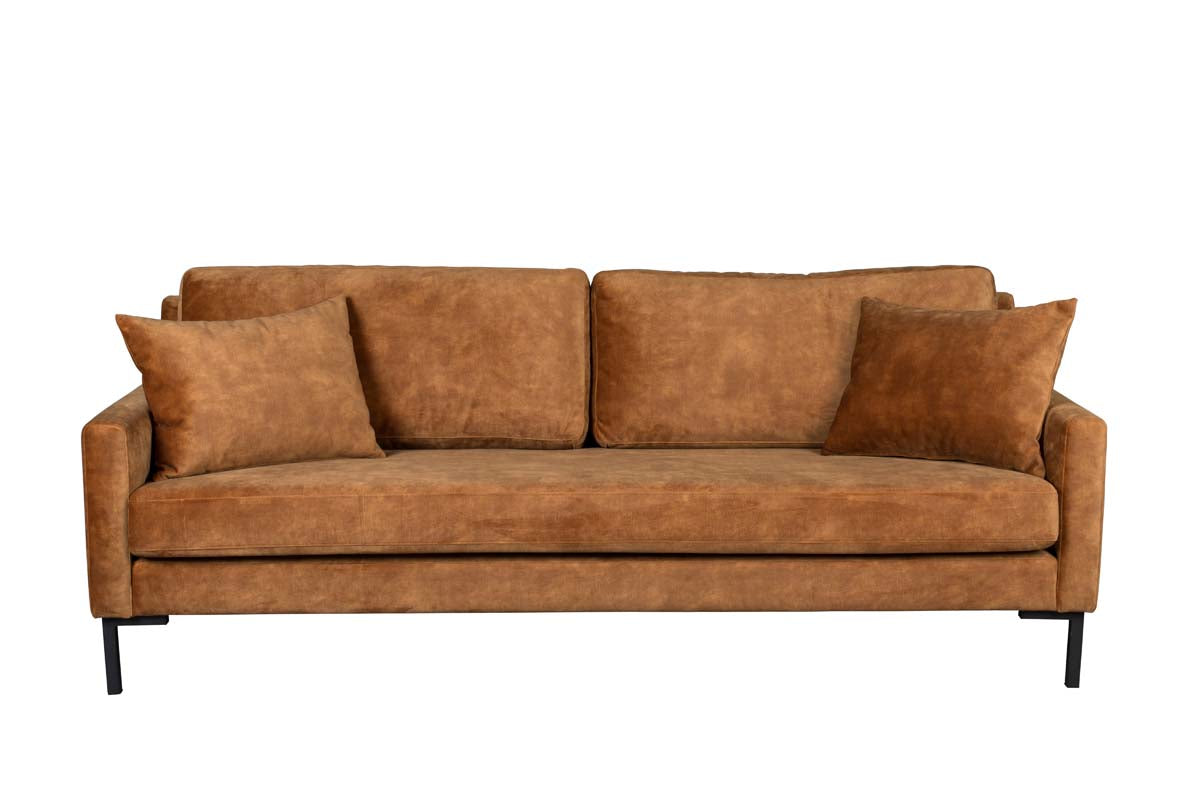 Houda Sofa 3-Sitzer Braun - Voelpe