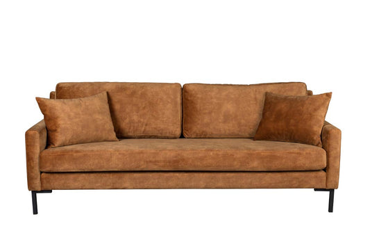 Houda Sofa 3-Sitzer Braun - Voelpe