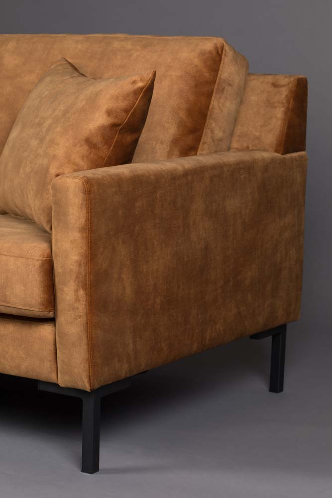 Houda Sofa 3-Sitzer Braun - Voelpe