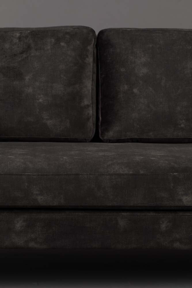 Houda Sofa 3-Sitzer Anthrazit - Voelpe