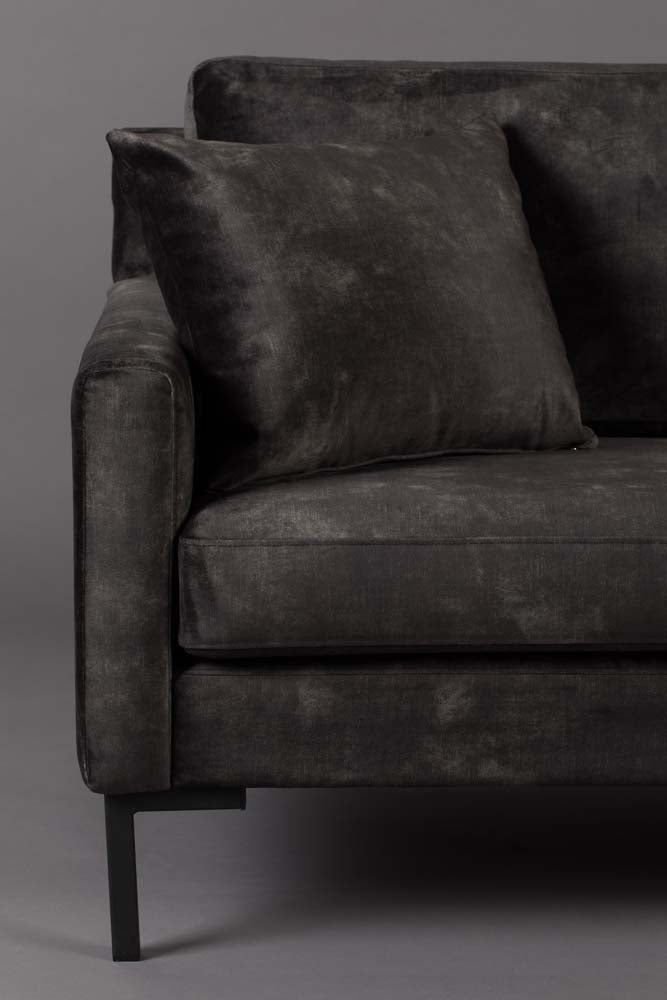 Houda Sofa 3-Sitzer Anthrazit - Voelpe