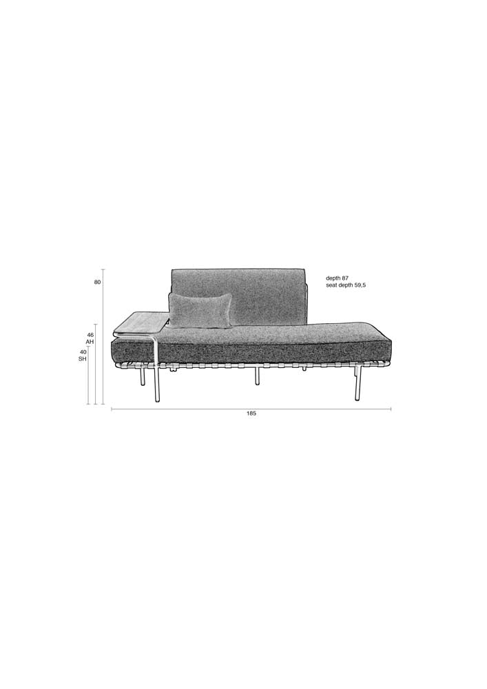 Star Sofa Grau / Grau - Voelpe