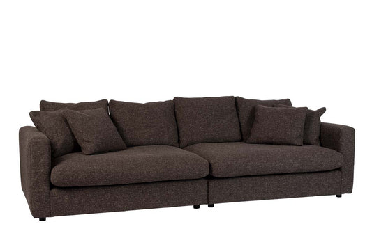 Sense Sofa 3-Sitzer Dunkelbraun/Grau