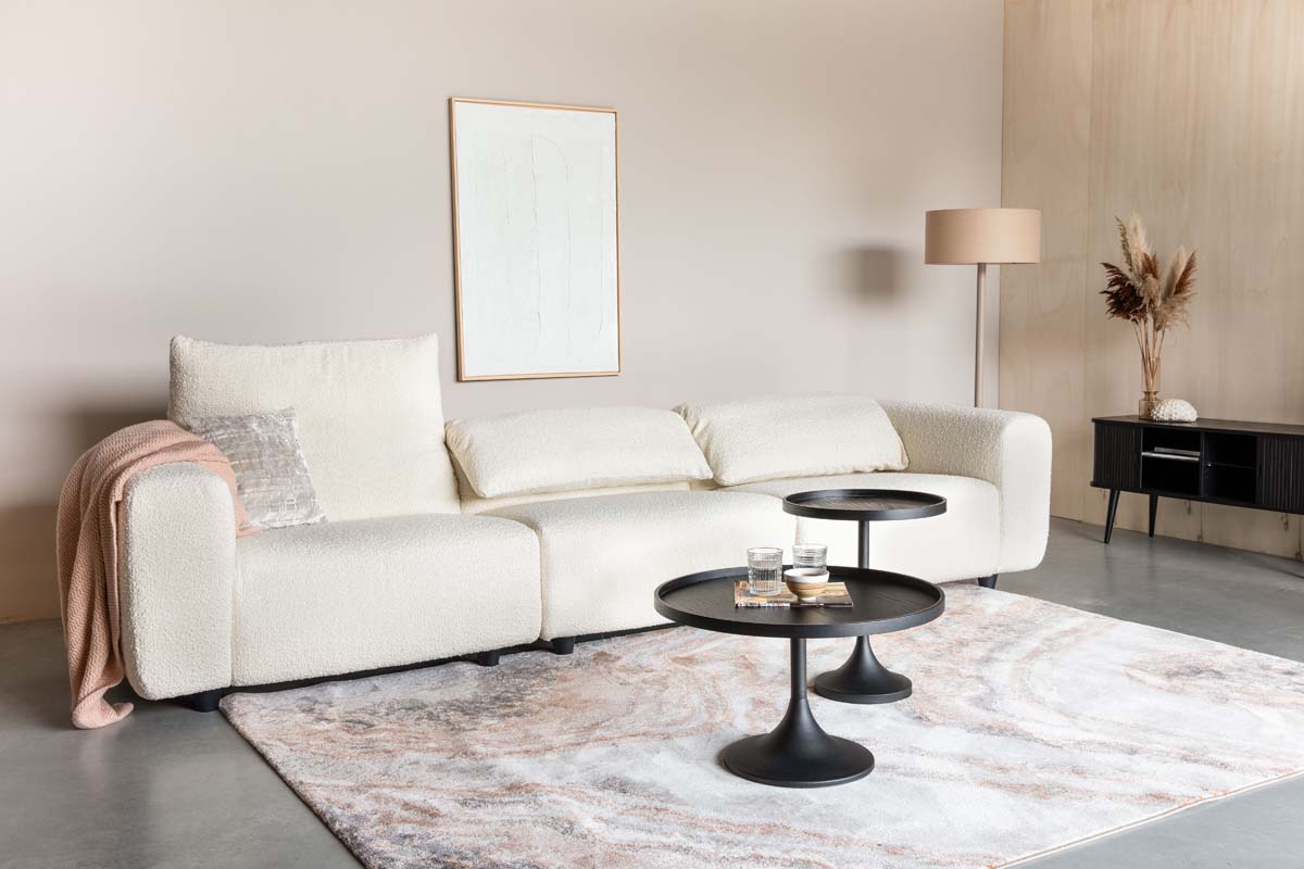 Wings Sofa 3-Sitzer Creme - Voelpe