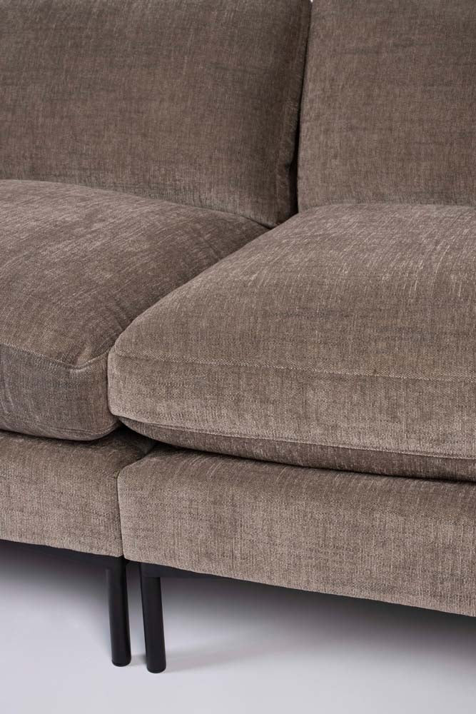 Summer Sofa 3-Sitzer Braun/Grau - Voelpe