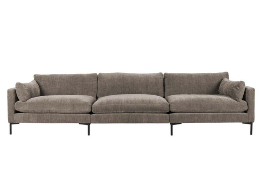 Summer Sofa 4,5-Sitzer Braun/Grau - Voelpe