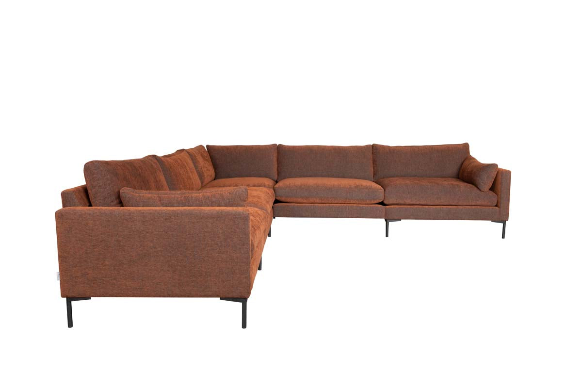 Summer Ecksofa 318x318 cm Braun/Bronze - Voelpe