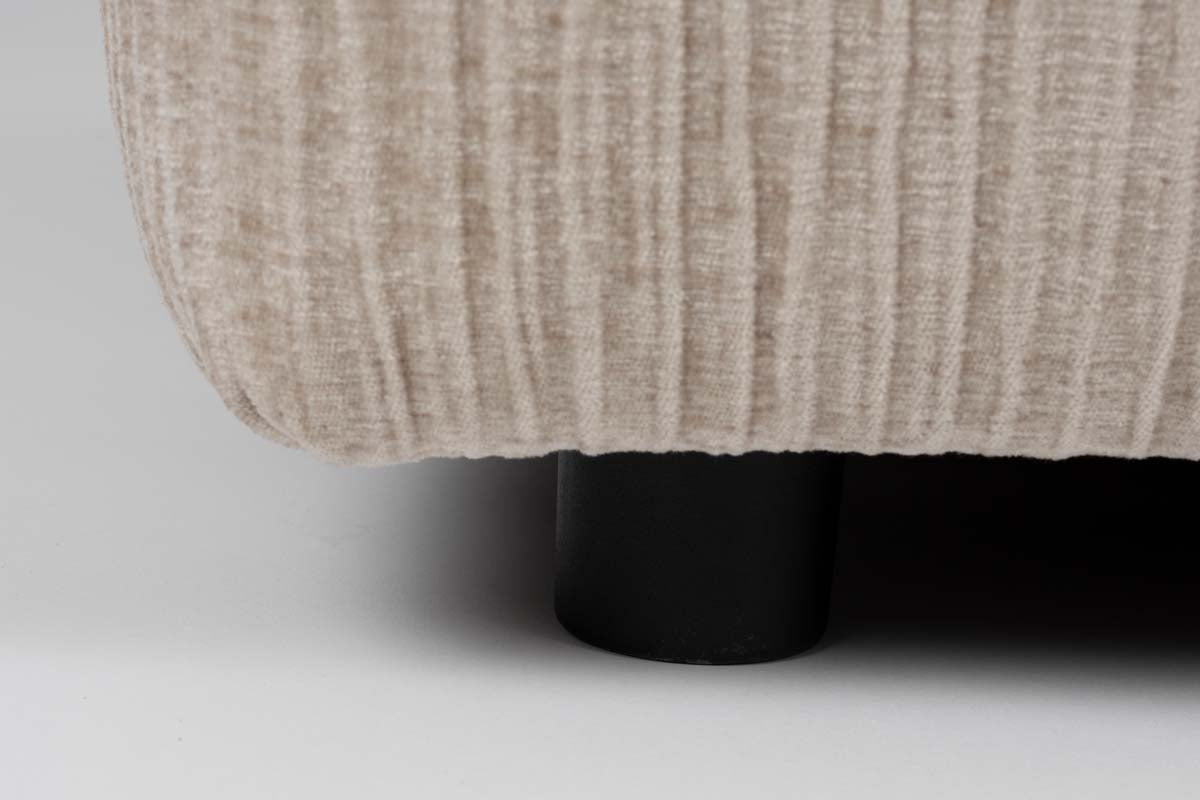 Sofa HUNTER 1,5-Sitzer ohne Rücken Beige