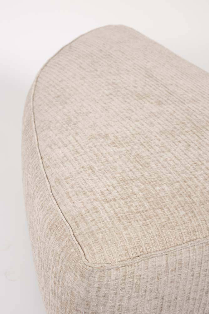 Sofa HUNTER PIE POUF Rechts Beige - Voelpe