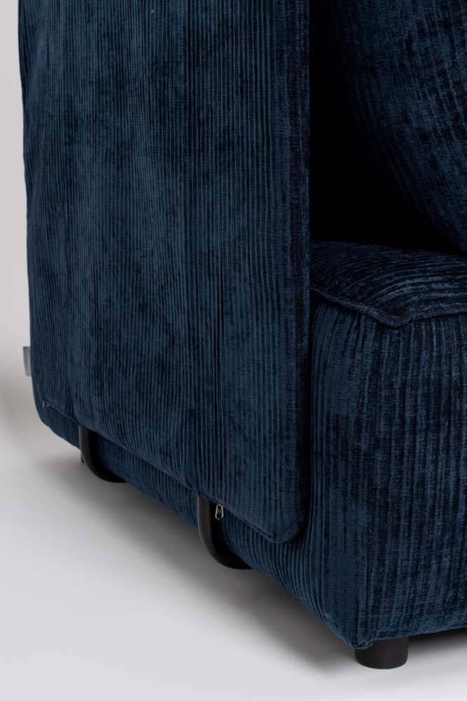 Sofa HUNTER 1,5-Sitzer mit Rücken Blau - Voelpe