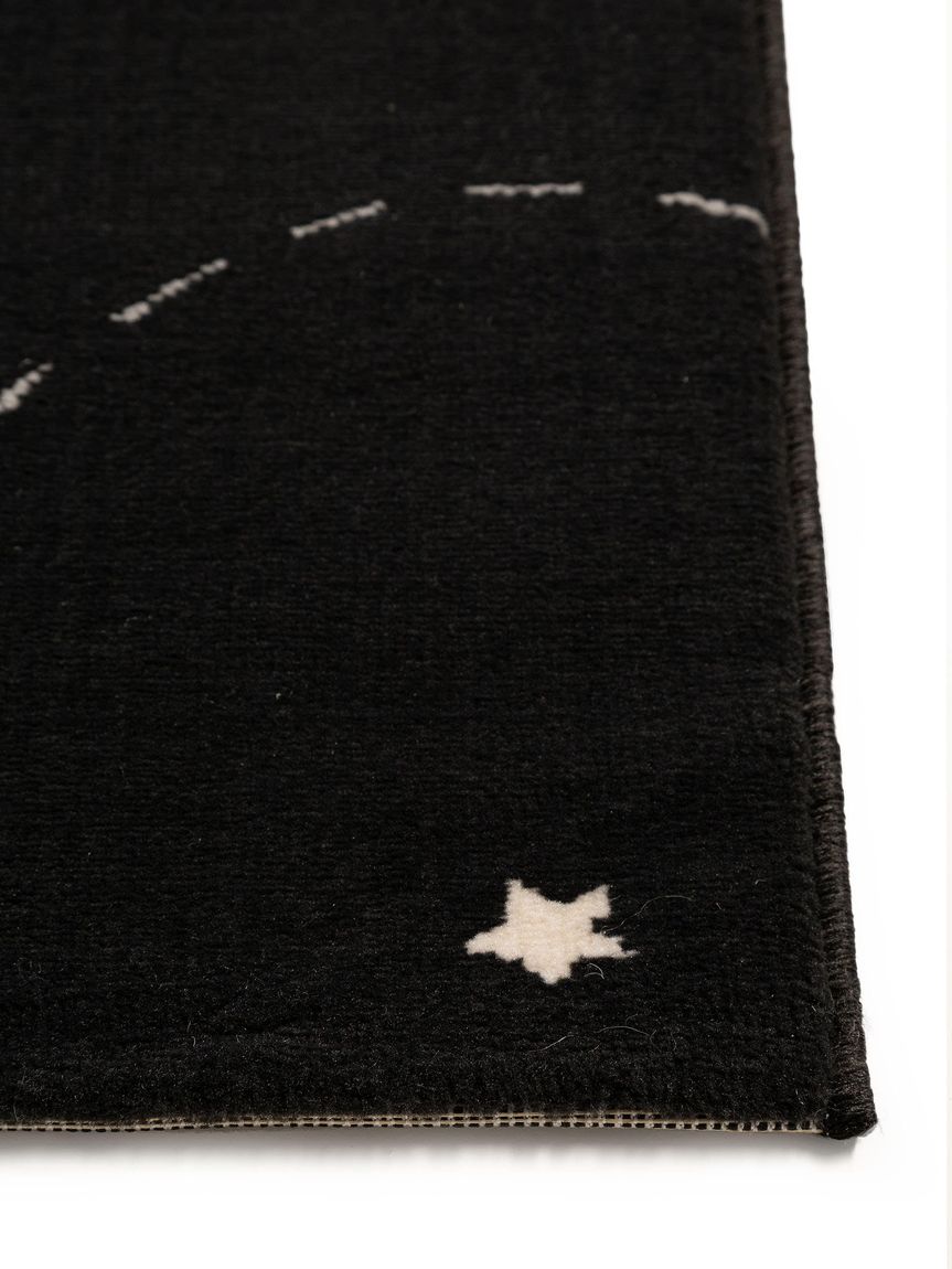 Kinderteppich Juno Bunt / Schwarz