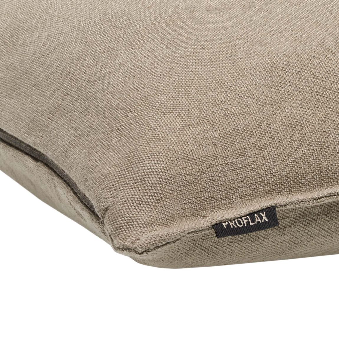 Belfast Kissenbezug, Leinen, Taupe