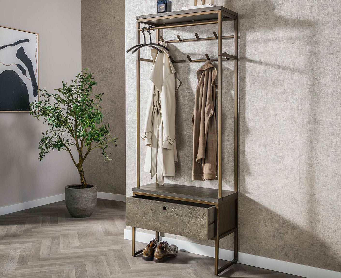 Garderobe Stab Ferro / Antik Bronze