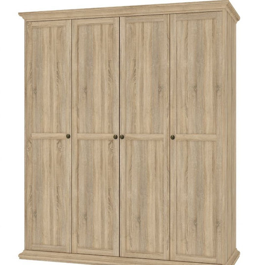 Tvilum Paris Kleiderschrank Garderobenschrank Schrank Schlafzimmerschrank Eiche Sonoma