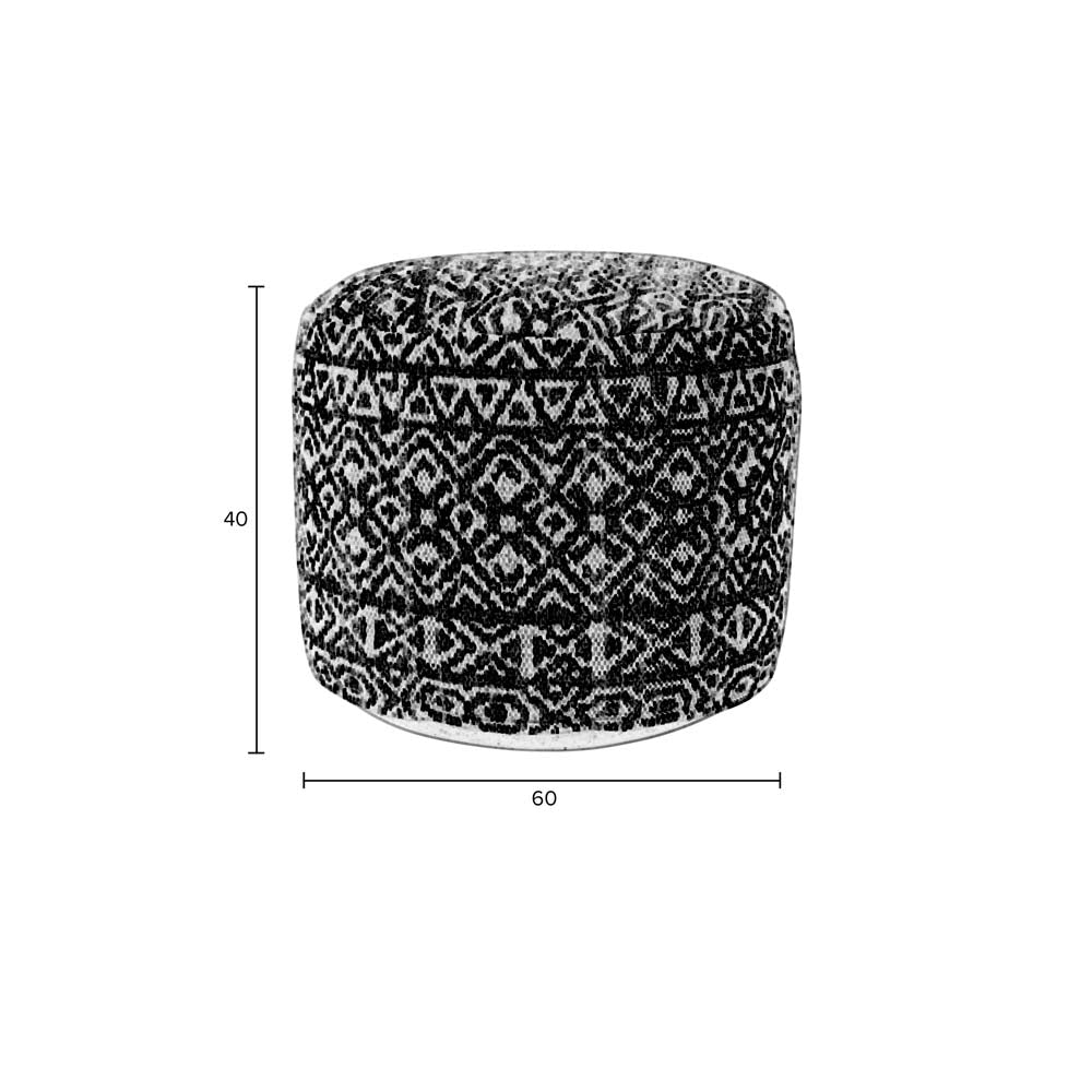 Liv Pouf Ø60cm Lila - Voelpe