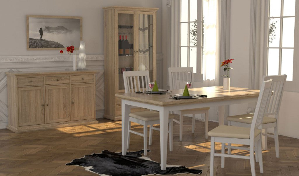 Paris Sideboard Anrichte Kommode Wohnzimmer Eiche Struktur