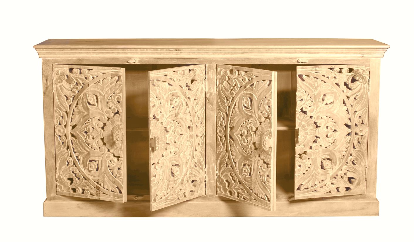 LAKADEE Sideboard 4-türig Natur