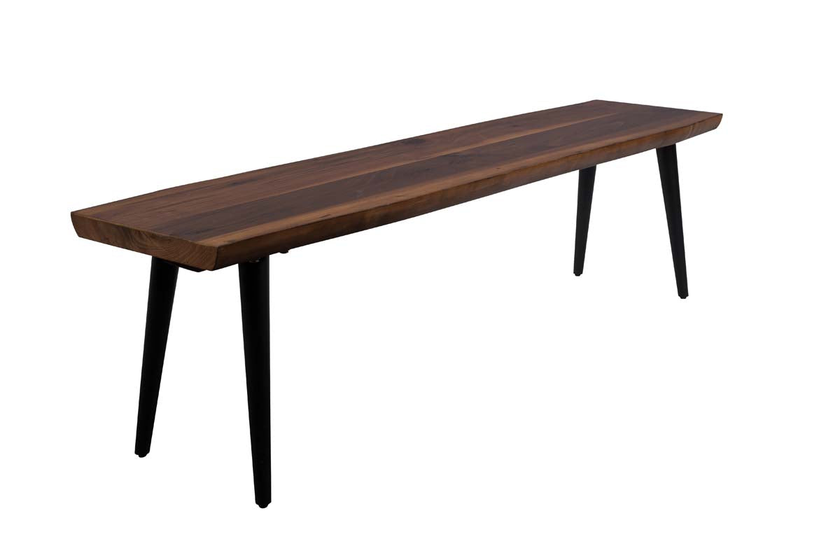 Alagon Sitzbank 160 x 40 cm (BxT) Walnussholz Braun