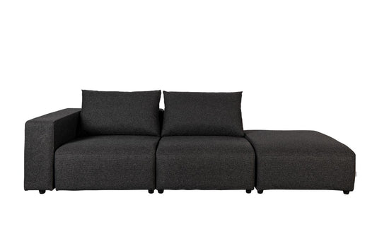 Sofaelement 3-Sitzer Links Outdoor Anthrazit